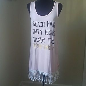 Pink honeymoon cover up